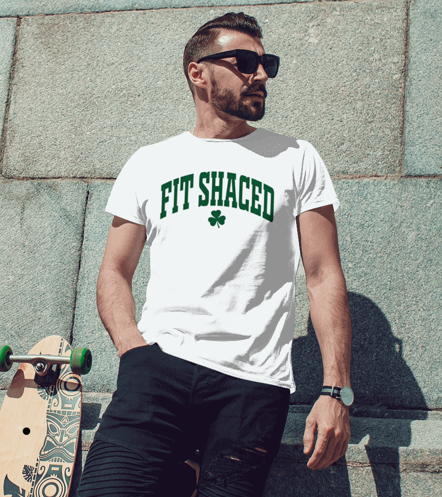 Fit Shaced With Shamrock St Patrick's Day T-Shirt