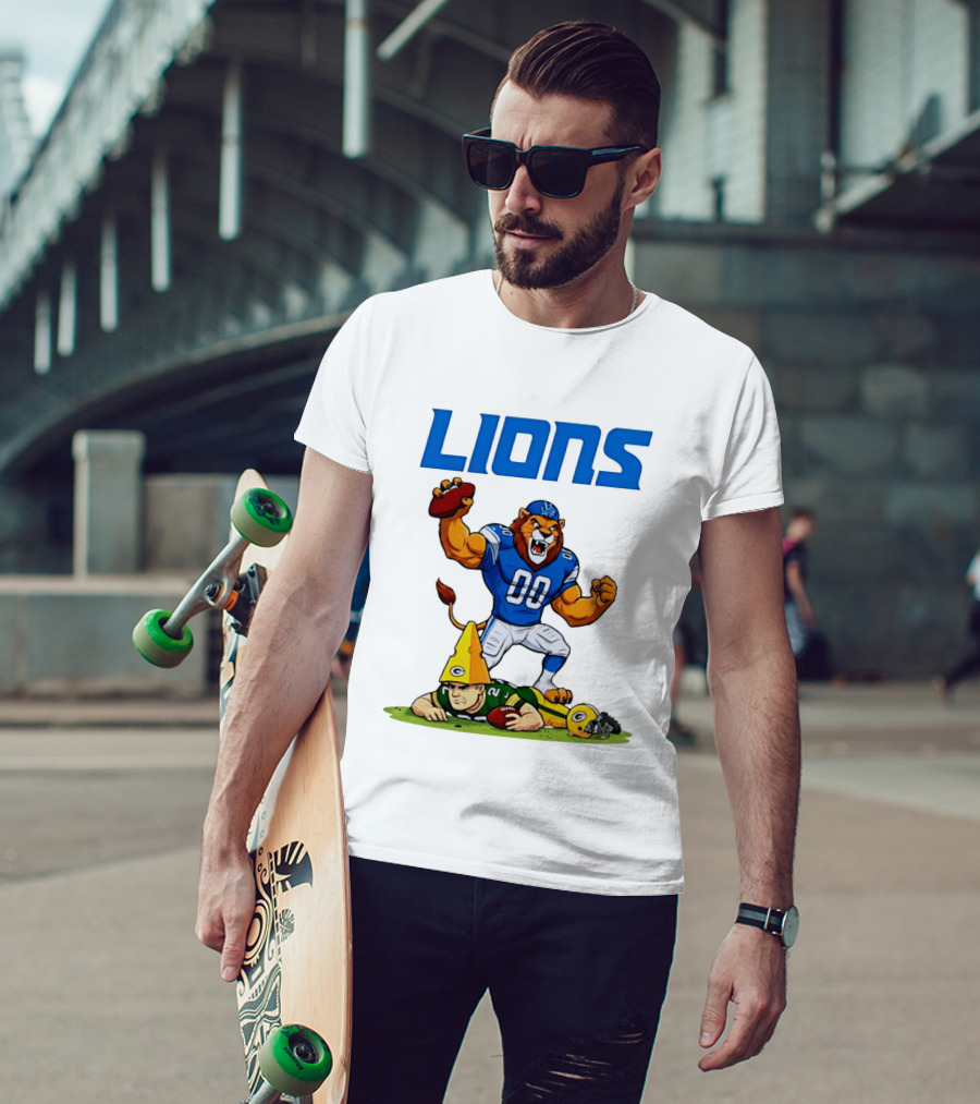 Detroit Lions Rivalry Celebration Against Green Bay Packers T-Shirt