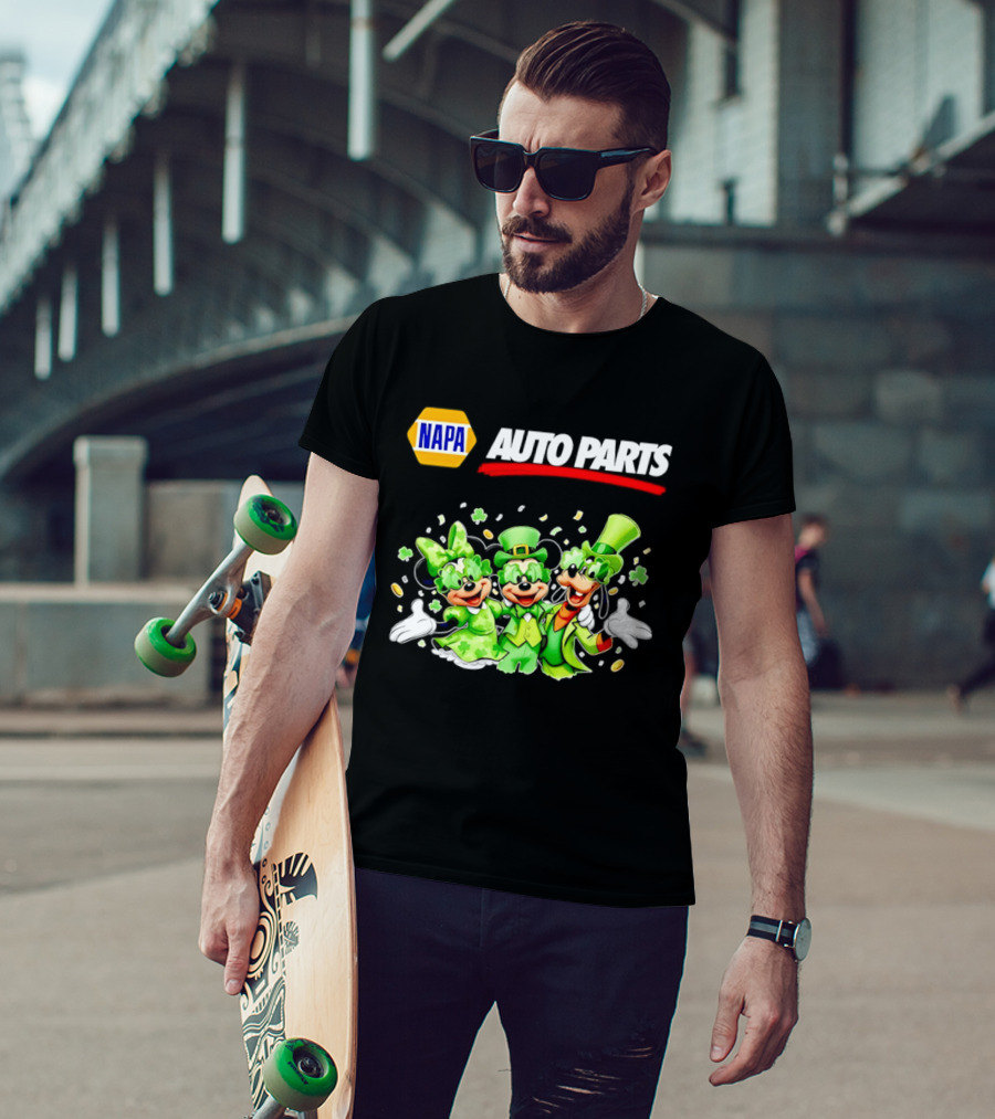 NAPA Auto Parts Mickey Mouse St Patrick's Day T-Shirt