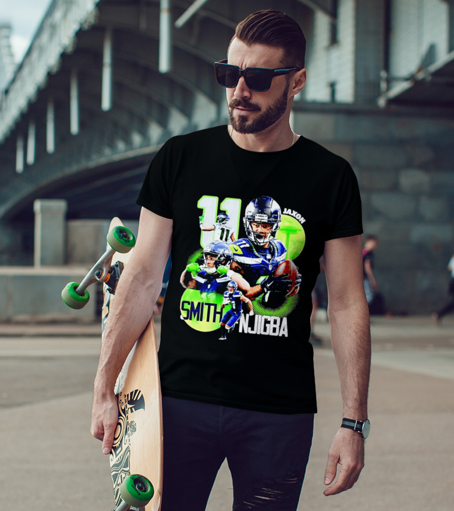Jaxon Smith Njigba 11 Seattle Seahawks Football Receiver T-Shirt