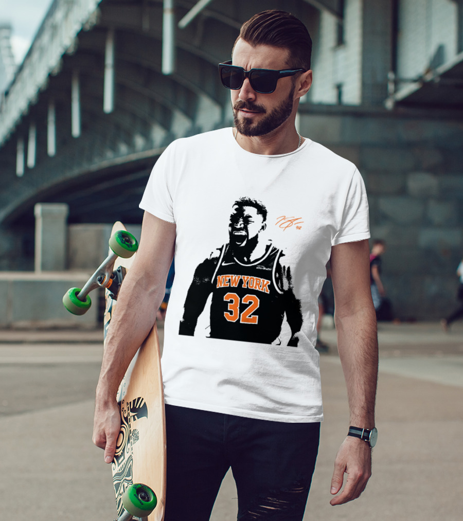 Karl Anthony Towns New York 32 Signature Knicks T-Shirt