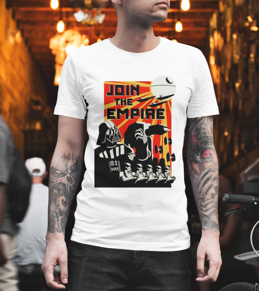 Join the Empire Propaganda Galactic Battle Recruitment T-Shirt
