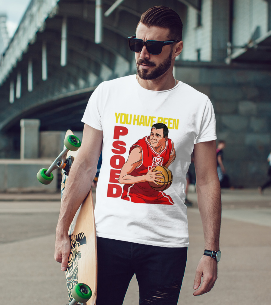 You Have Been Psoed Basketball Player Red Jersey T-Shirt