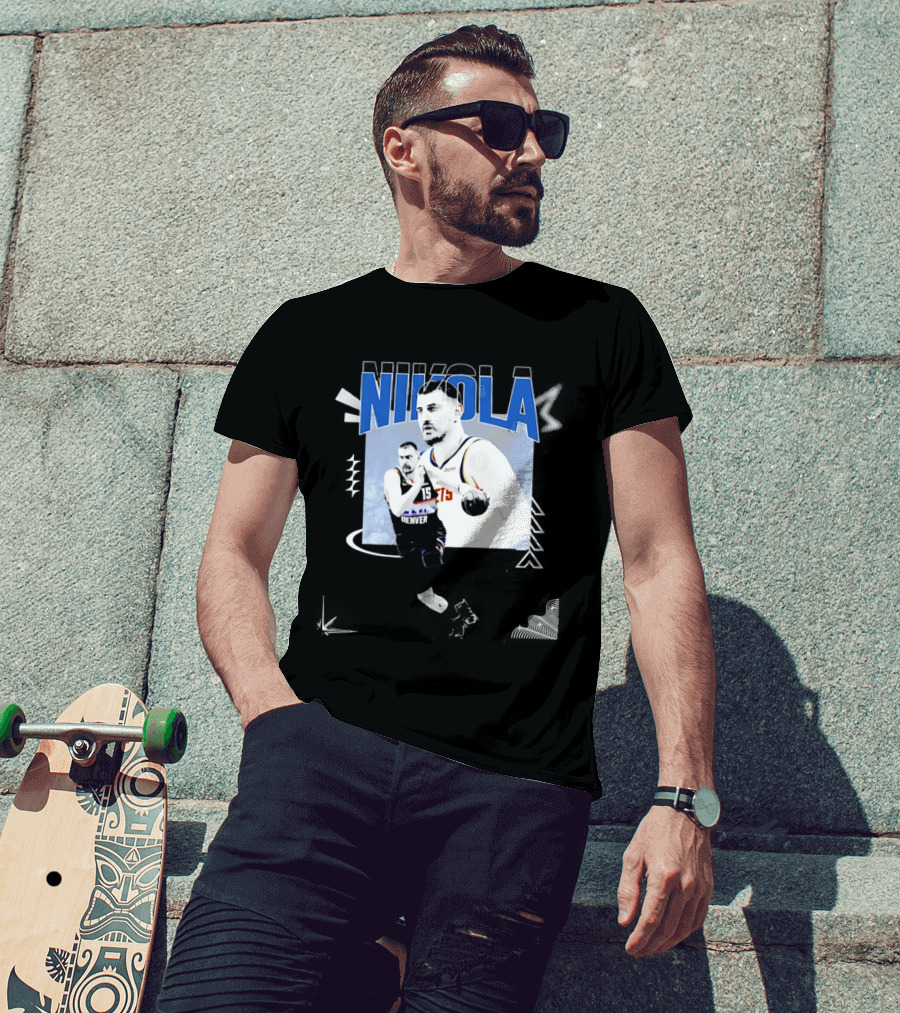 Denver Nuggets Nikola Jokic 15 Basketball T-Shirt