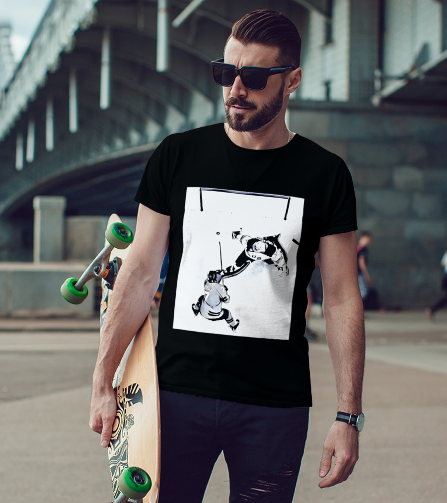 Connor Hellebuyck USA Olympic Gold Medal Win Hockey Action T-Shirt