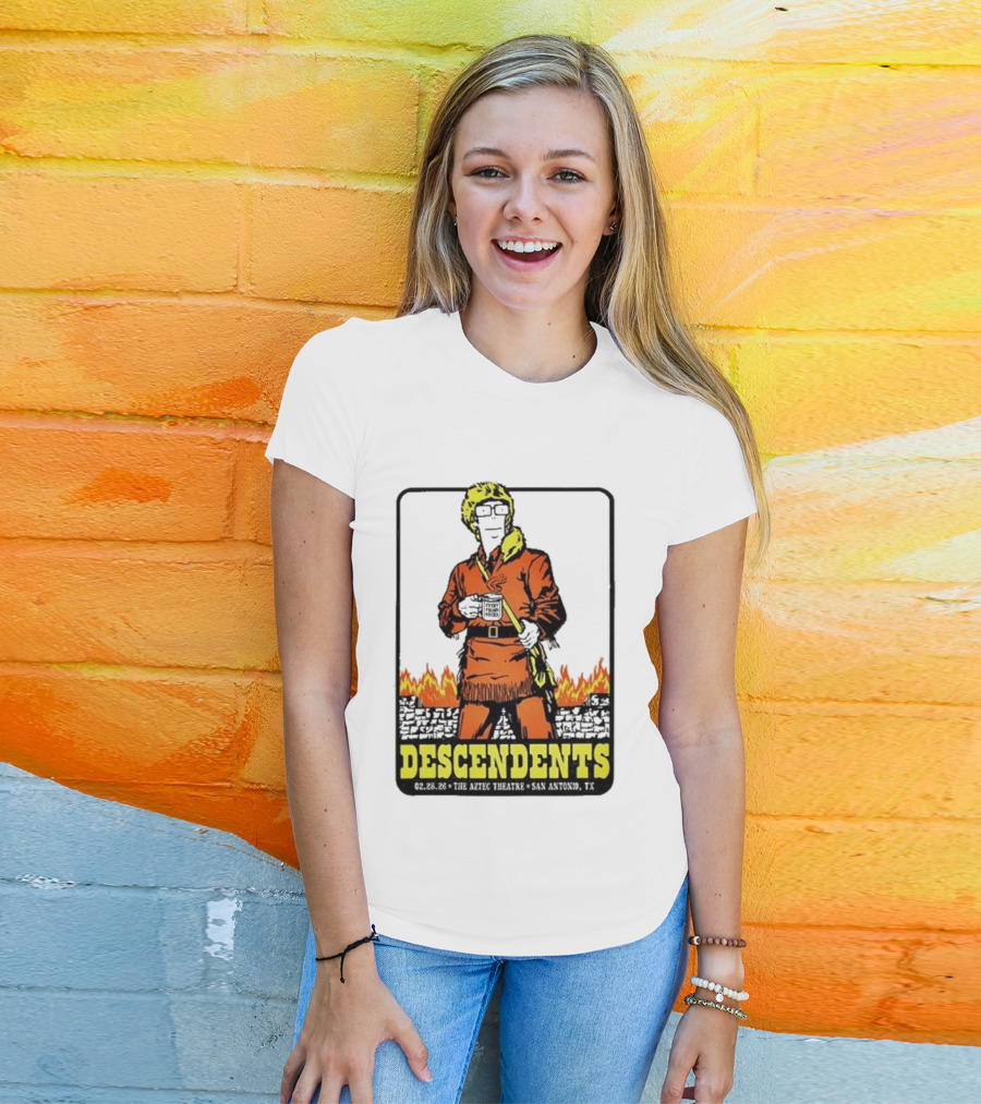 Descendents Coffee Aztec Theatre San Antonio Feb 28 2026 T-Shirt