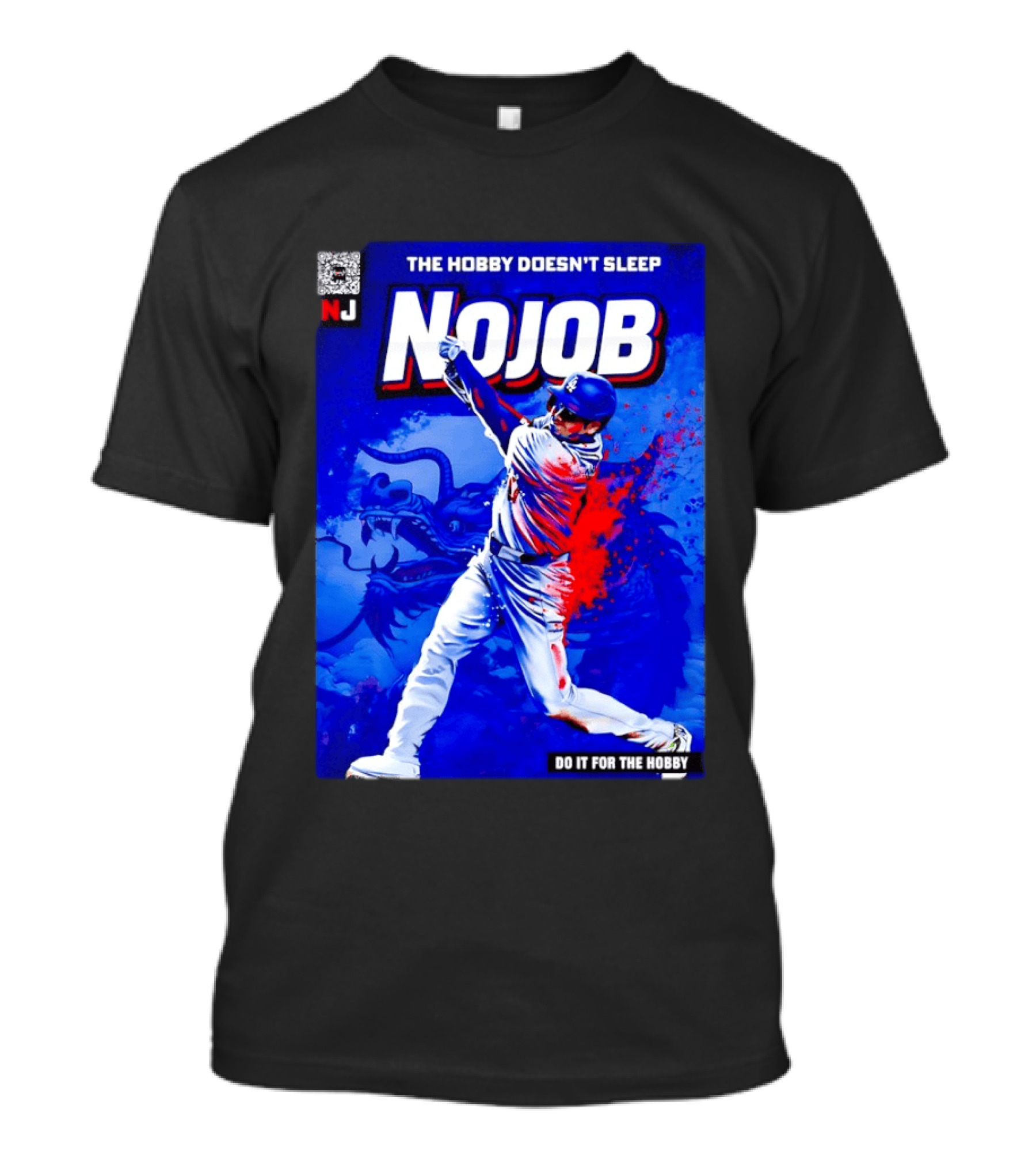 Shohei Ohtani Nojob The Hobby Doesn't Sleep Do It For The Hobby Baseball Dragon T-Shirt