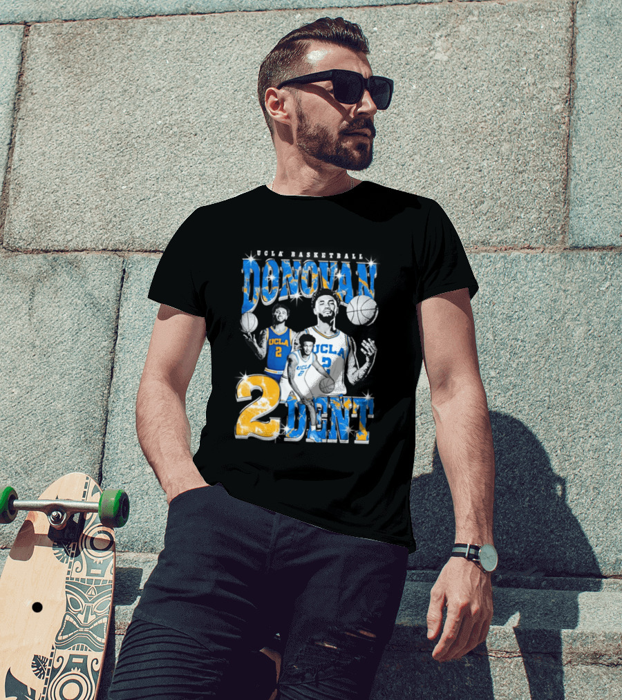 Donovan Dent 2 UCLA Bruins Basketball Player Vintage Team Spirit T-Shirt