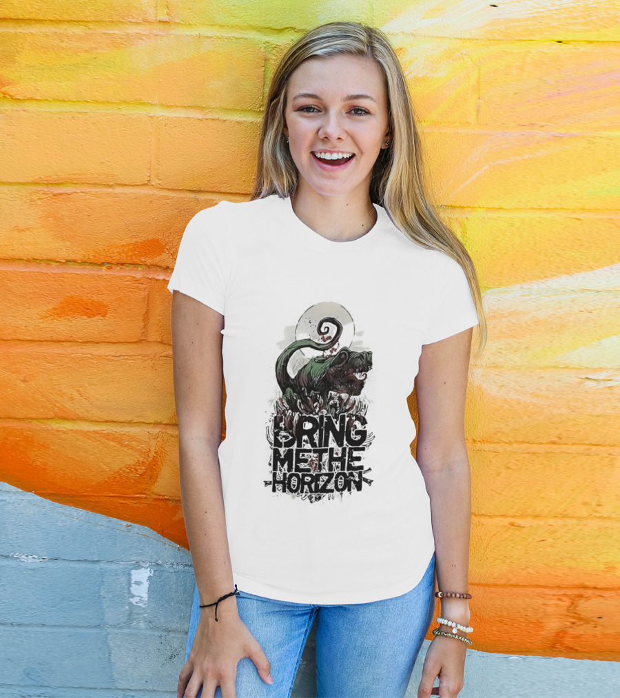 Dinosaur Bring Me The Horizon Spiral Tail T-Shirt