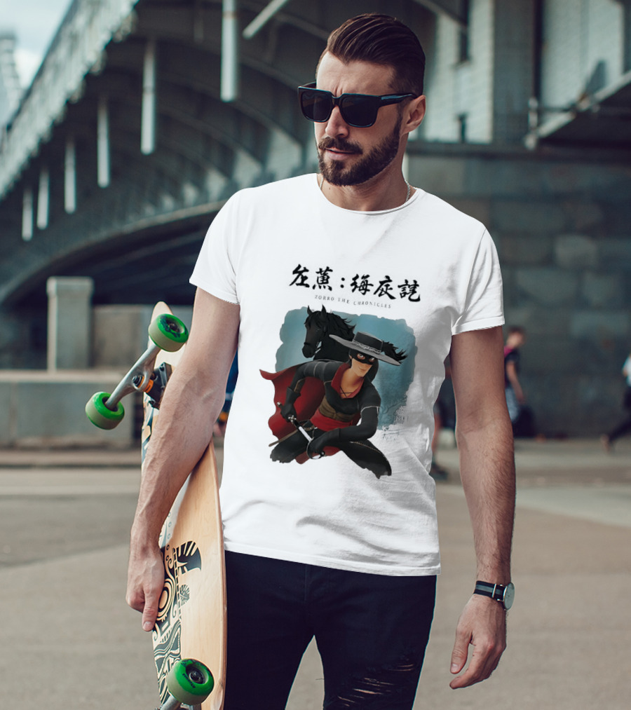 Zorro The Chronicles Heroic Adventure And Black Horse T-Shirt