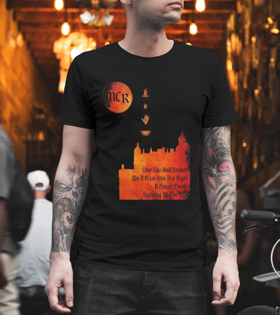 MCR Like Gas And Ember We'll Float Into The Night A Paper Castle Lighting Up The Sky T-Shirt