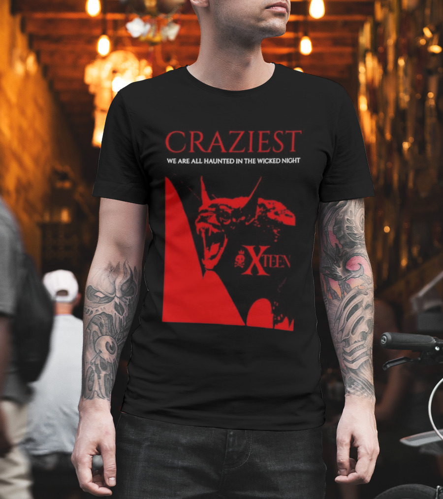 Craziest We Are All Haunted in the Wicked Night Xteen Devil T-Shirt