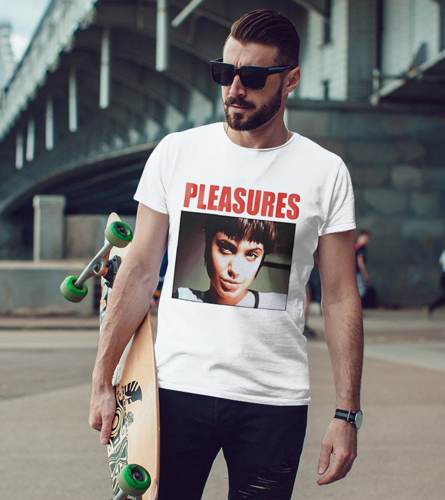 Pleasures Angelina Jolie Bold Typography Fashion T-Shirt