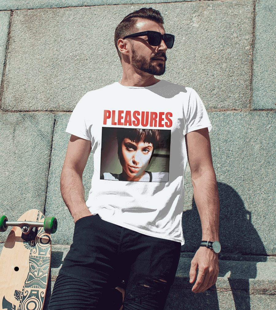 Pleasures Angelina Jolie Bold Typography Fashion T-Shirt