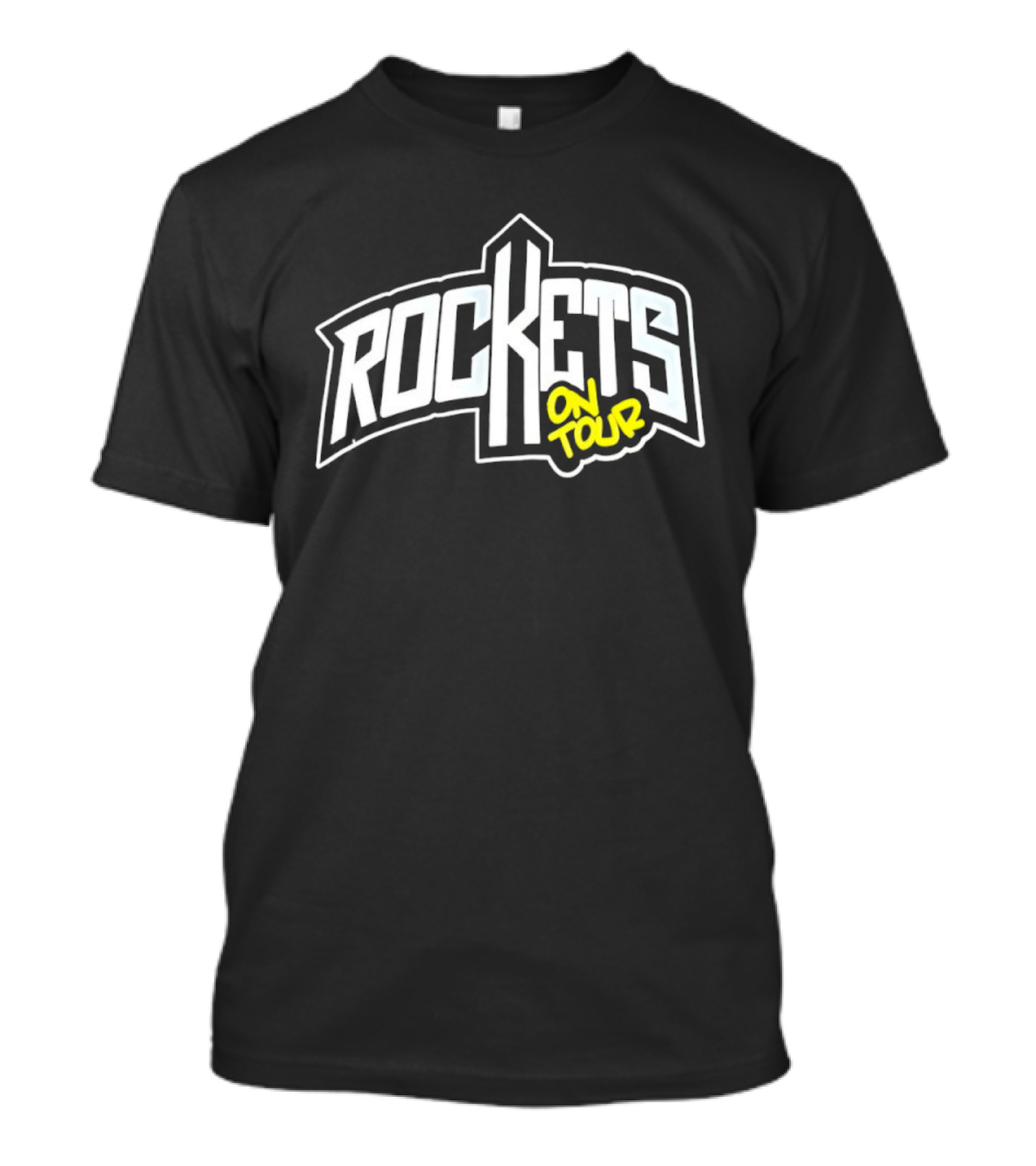 Rockets On Tour Bold Retro Style Text Casual Cotton Wear T-Shirt