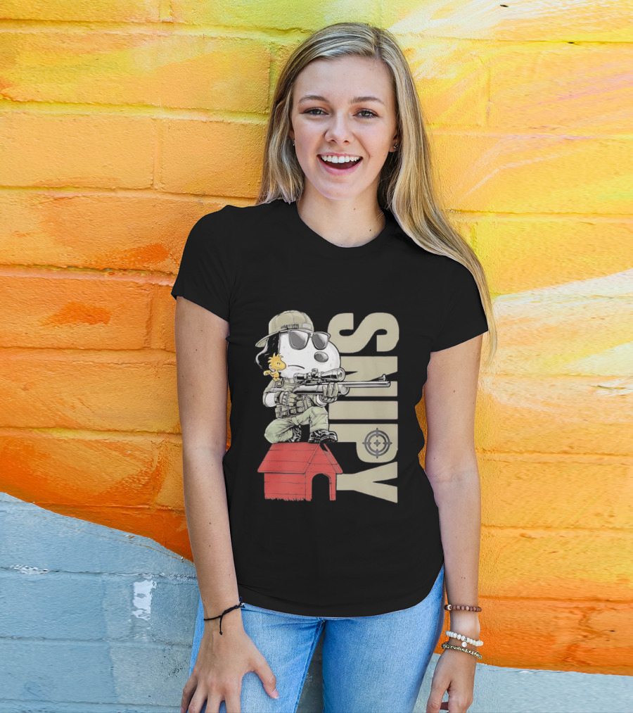 Snoopy Woodstock Sniper Doghouse Peanuts Target T-Shirt