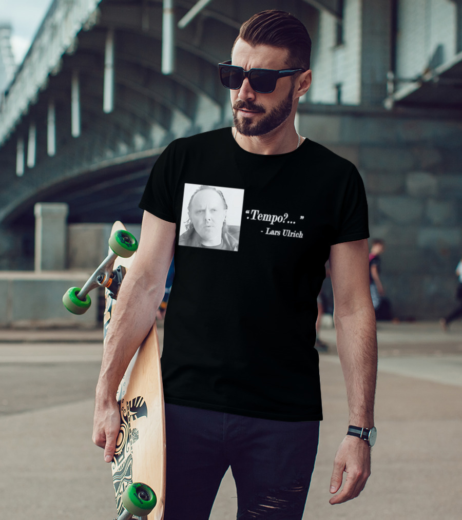 Lars Ulrich Tempo Vintage Style Photo T-Shirt