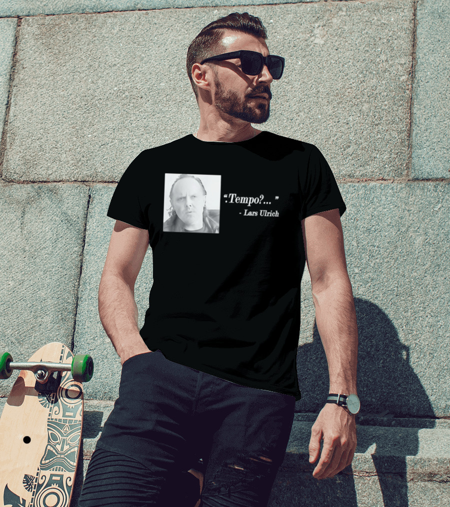 Lars Ulrich Tempo Vintage Style Photo T-Shirt