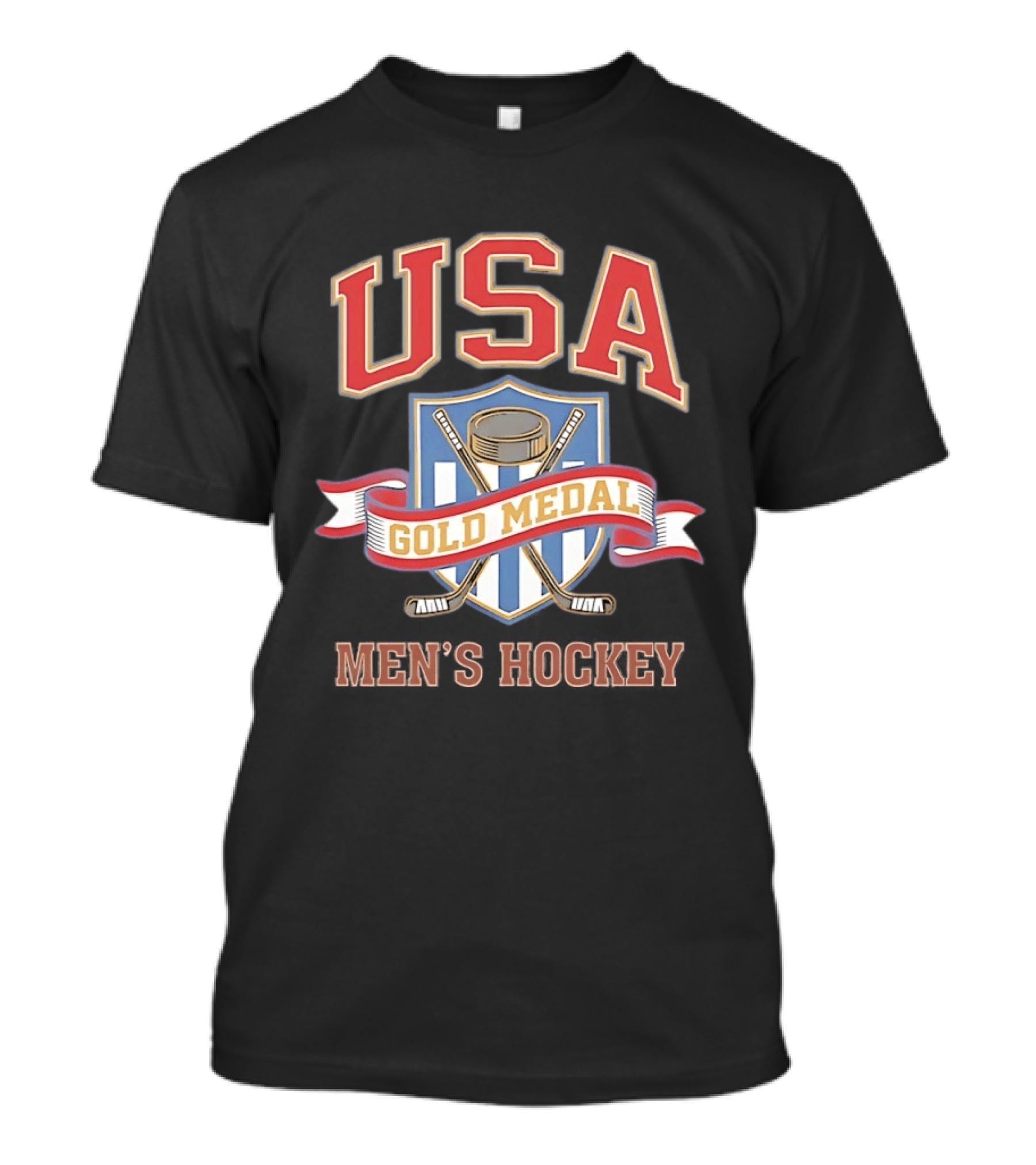 USA Gold Medal Men's Hockey 2026 Milan Cortina Olympics T-Shirt