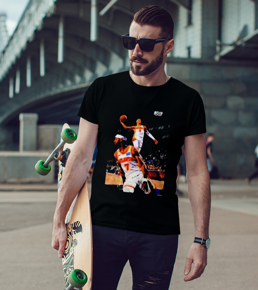 Nickeil Alexander Walker Jalen Johnson Slam Dunk Atlanta Hawks Basketball T-Shirt