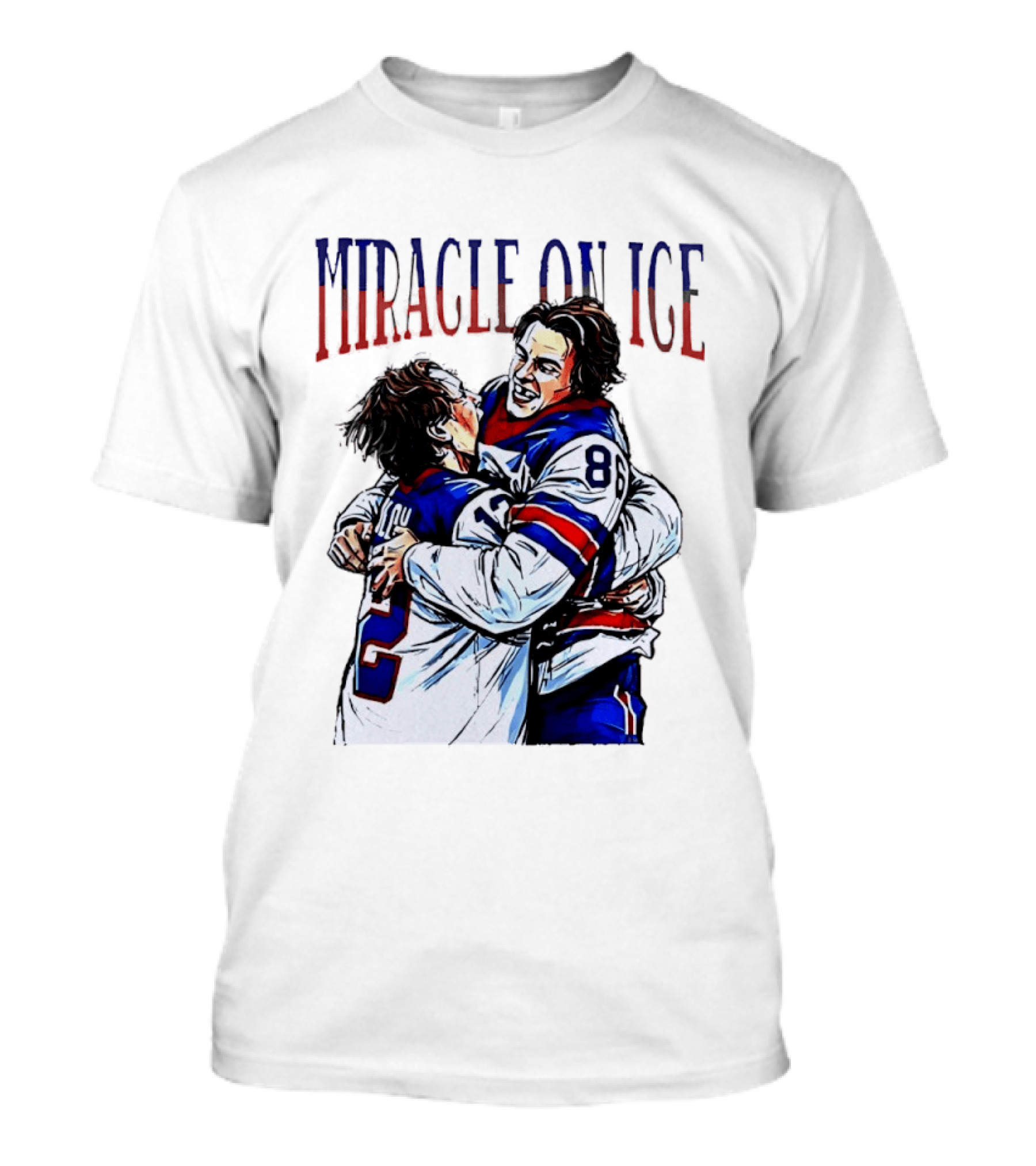 Miracle On ICE Jack Hughes Quinn Hughes USA Olympic Hockey Hug T-Shirt