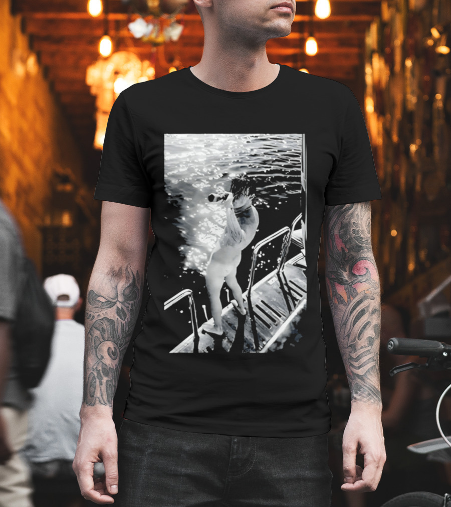 Yungblud Naked and Jumping into Water Scene T-Shirt