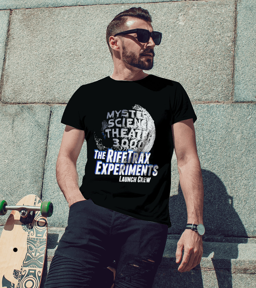 Mystery Science Theater 3000 The Rifftrax Experiments Launch Crew T-Shirt