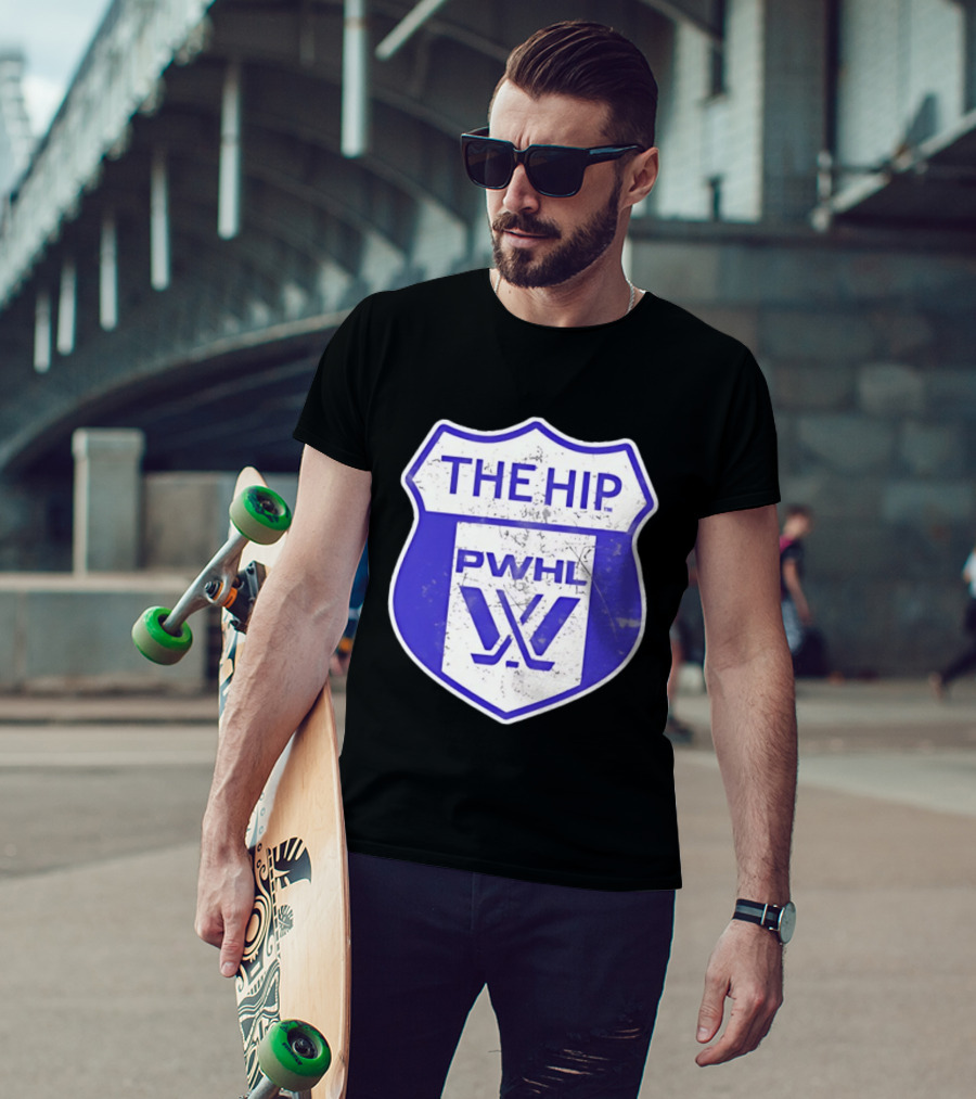 The Hip PWHL Hockey Badge Crest T-Shirt