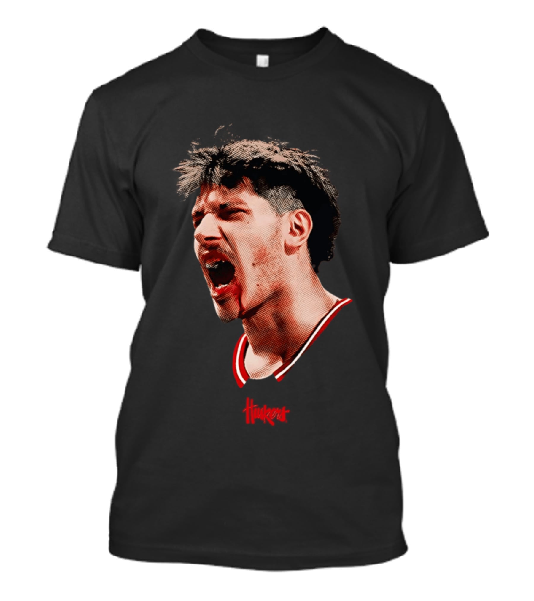 Berke Buyuktuncel Nebraska Cornhuskers Big Head Red Uniform T-Shirt