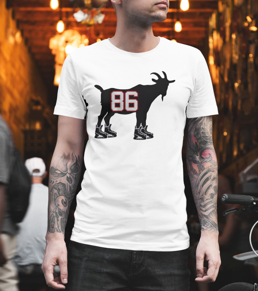 Jack Hughes 86 Hockey GOAT USA Winter Olympics T-Shirt