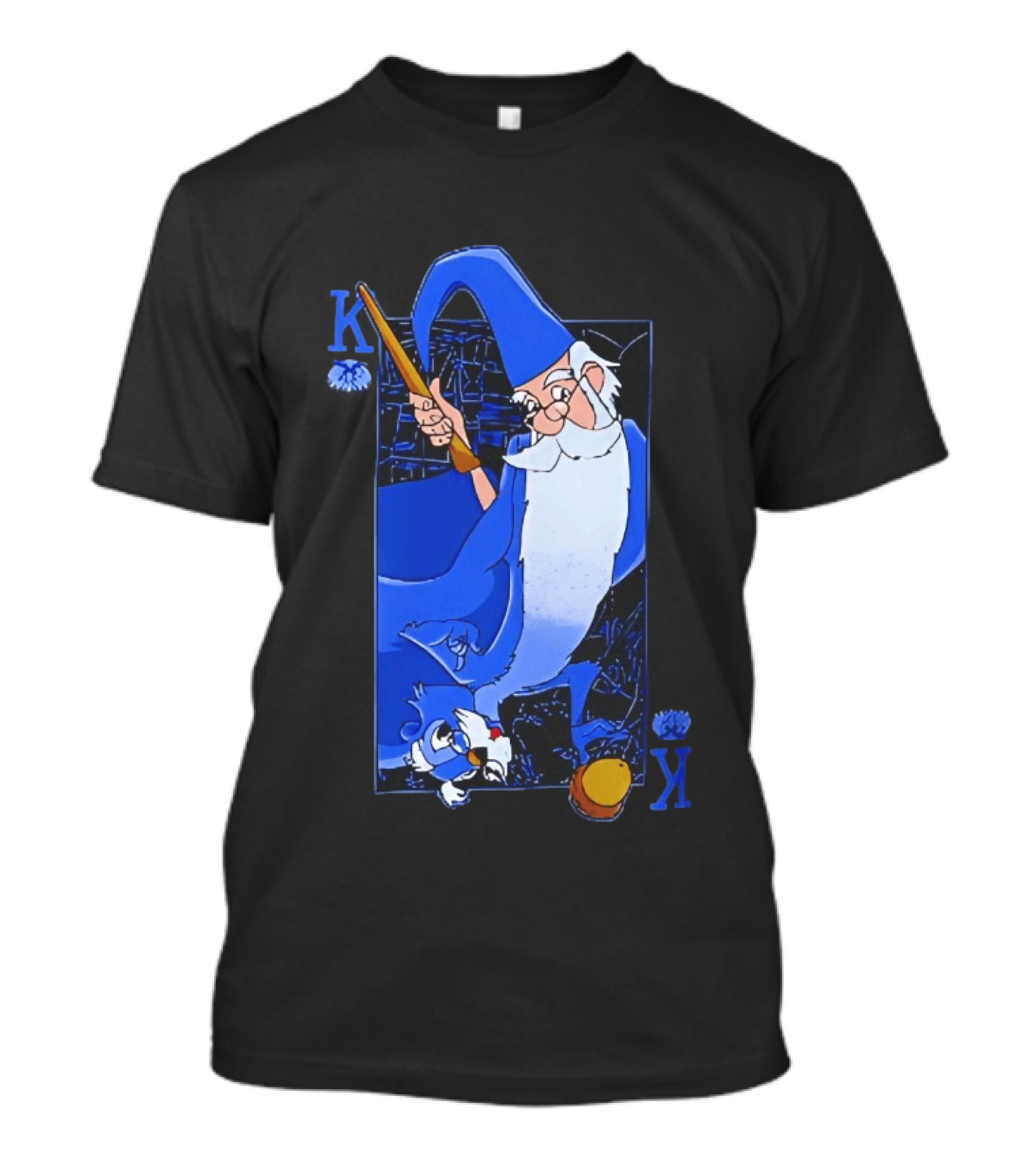Merlin The Sword In The Stone Higitus Figitus King Card T-Shirt