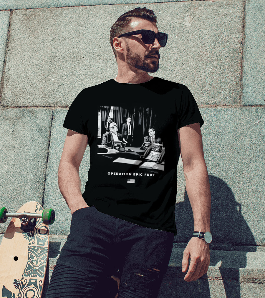 Operation Epic Fury MaraLago Florida War Room Strategy Session T-Shirt