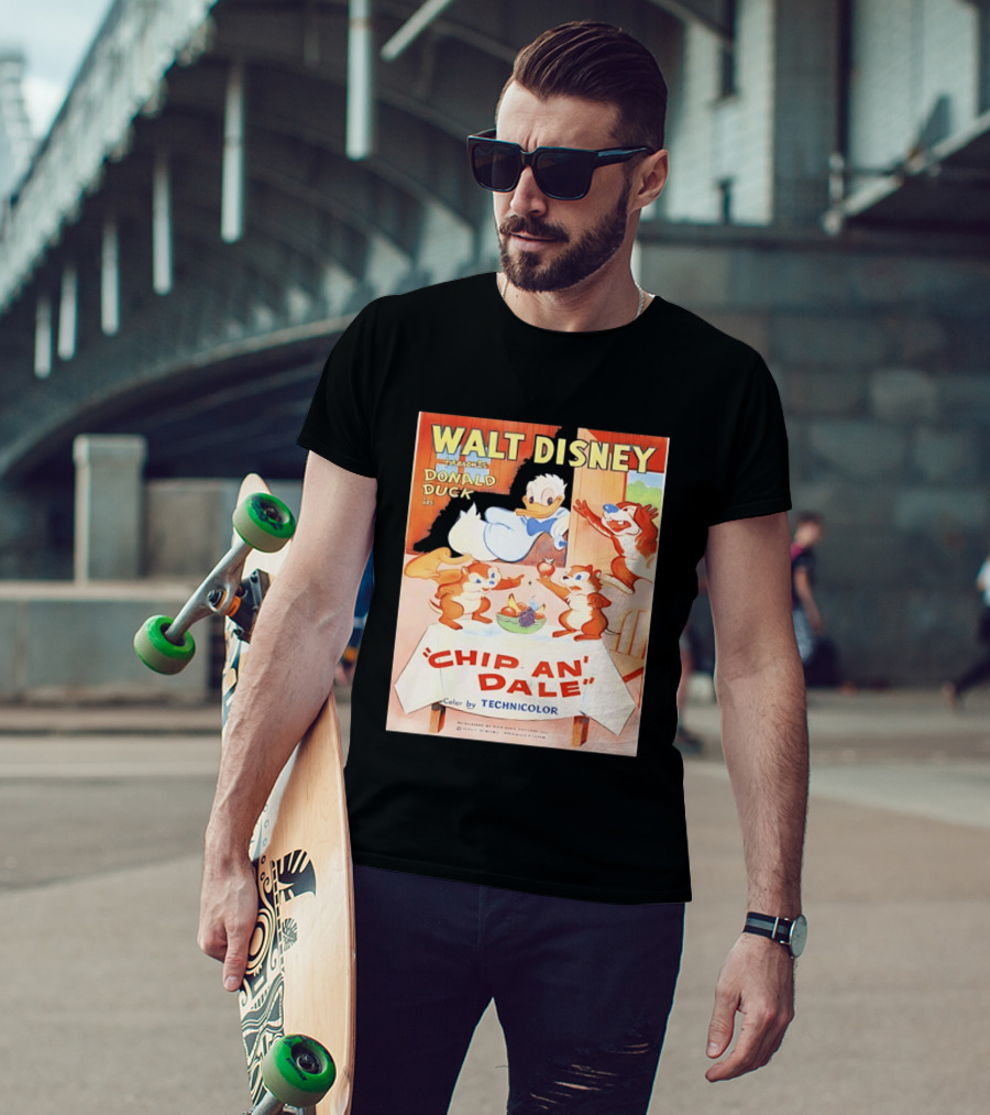 Walt Disney Presents Donald Duck In Chip An Dale Color By Technicolor T-Shirt