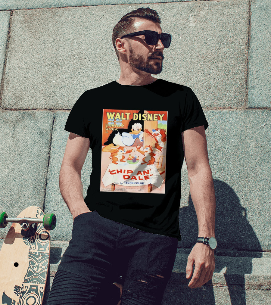 Walt Disney Presents Donald Duck In Chip An Dale Color By Technicolor T-Shirt