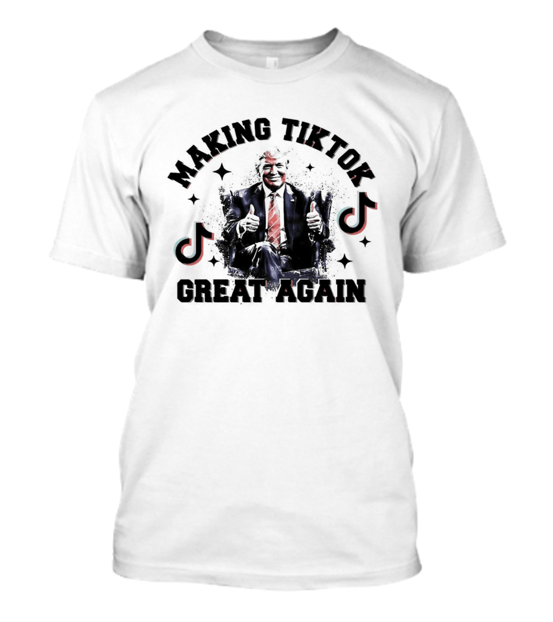 Making Tiktok Great Again Trump Saves TikTok Thumbs Up TikTok T-Shirt