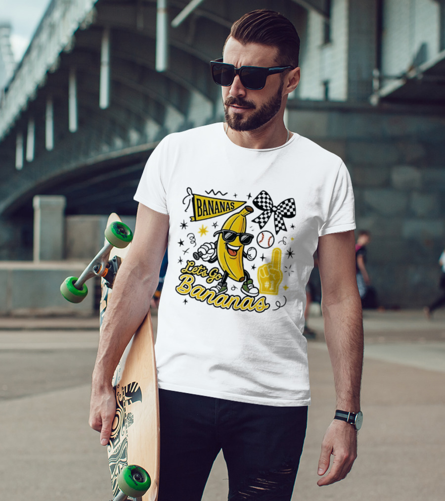Let's Go Bananas Savannah Bananas Baseball Fun Fan Gear T-Shirt
