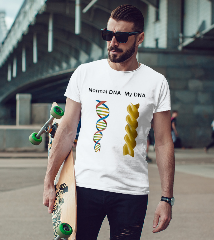 Normal DNA My DNA Fusilli Pasta Twist Humor T-Shirt