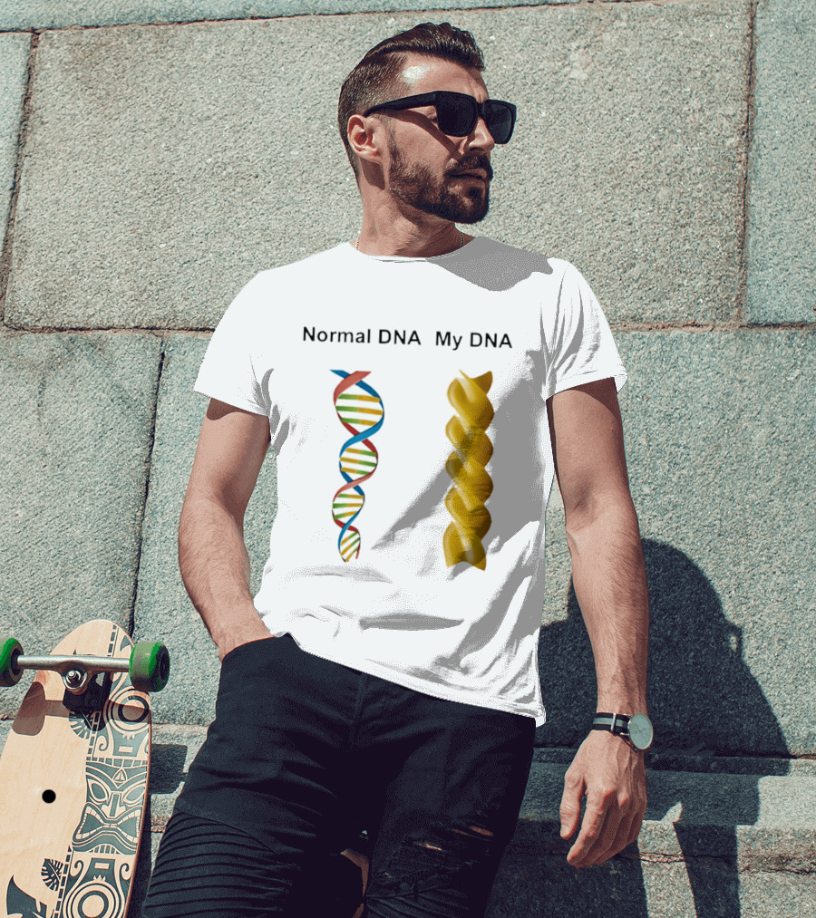 Normal DNA My DNA Fusilli Pasta Twist Humor T-Shirt