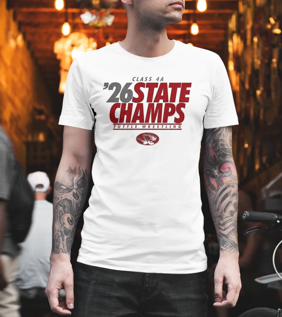 Tuttle Wrestling Class 4A State Champs 2026 T-Shirt
