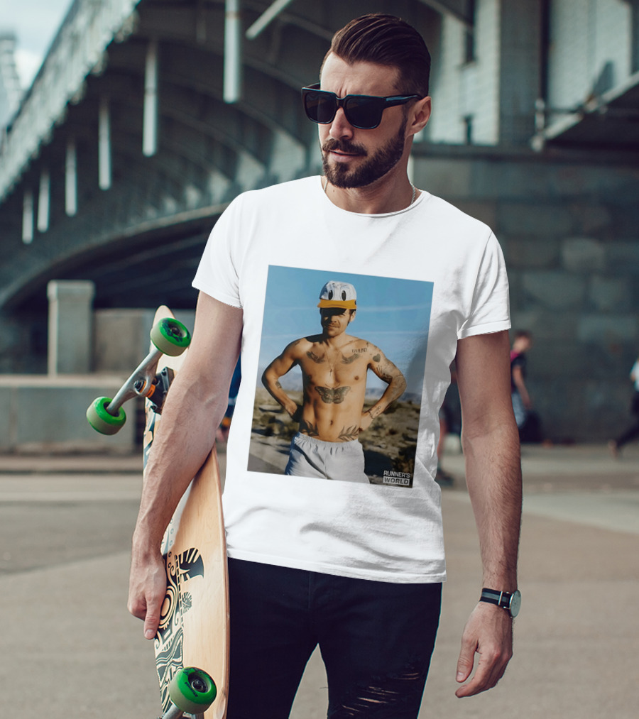 Harry Donald Duck Cap Runner's World Desert Tattoos T-Shirt