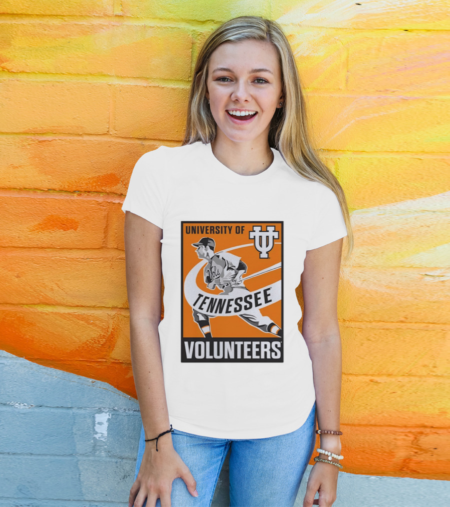 University Of Tennessee Volunteers Baseball Batter Icon UT T-Shirt