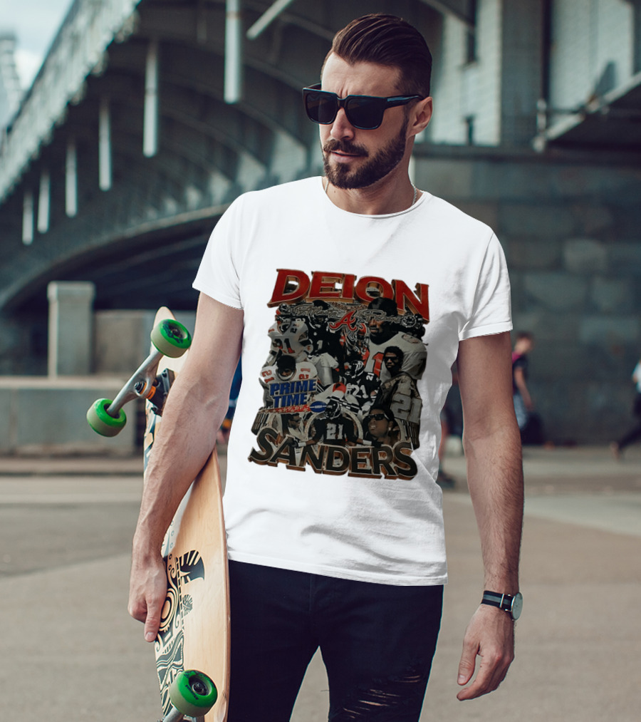 Deion Sanders Prime Time Atlanta Falcons Football 21 T-Shirt