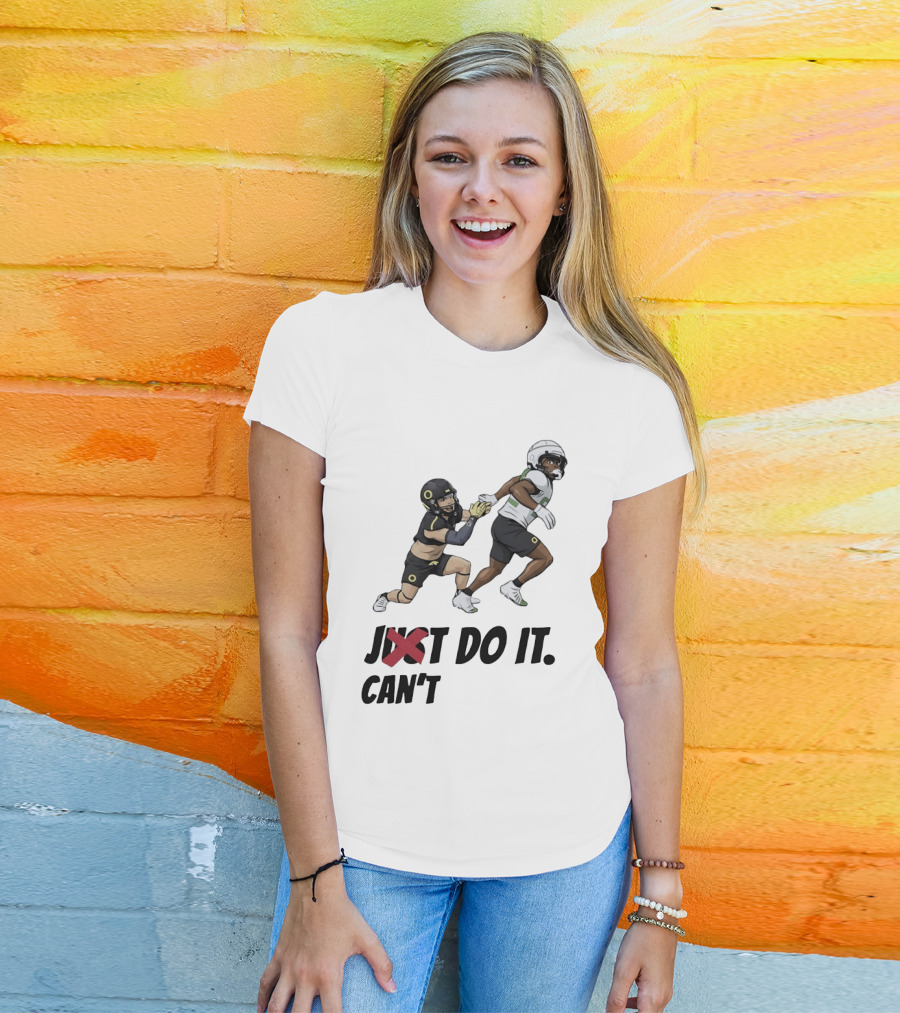 Just Can't Do It Football Players Chase In Action T-Shirt
