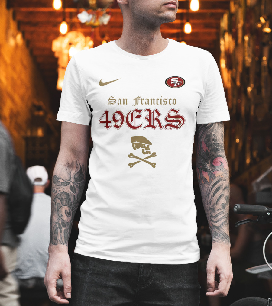 San Francisco 49ers Dropkick Murphys Skull Nike SF 49ers T-Shirt