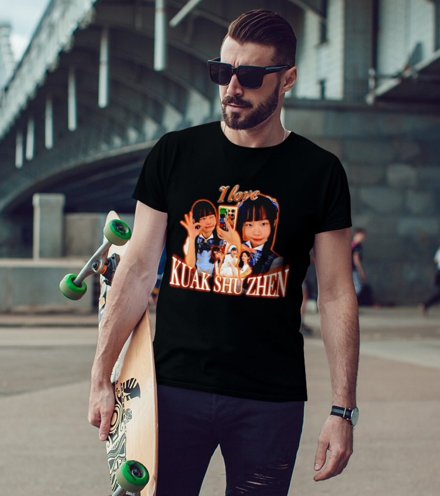 I Love Kuak Shu Zhen Selfie Style School Uniform T-Shirt