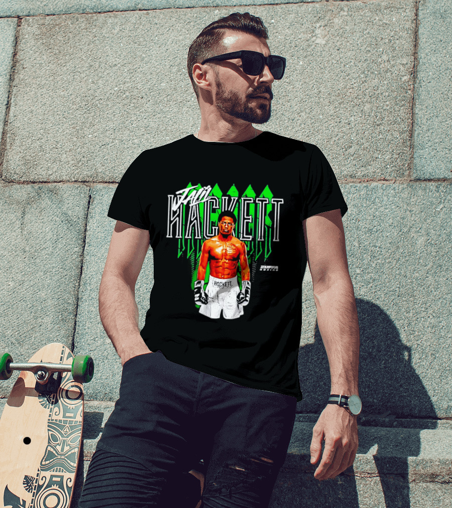 Jalil Hackett Signature Boxing Fighter Name Zuffa Boxing T-Shirt