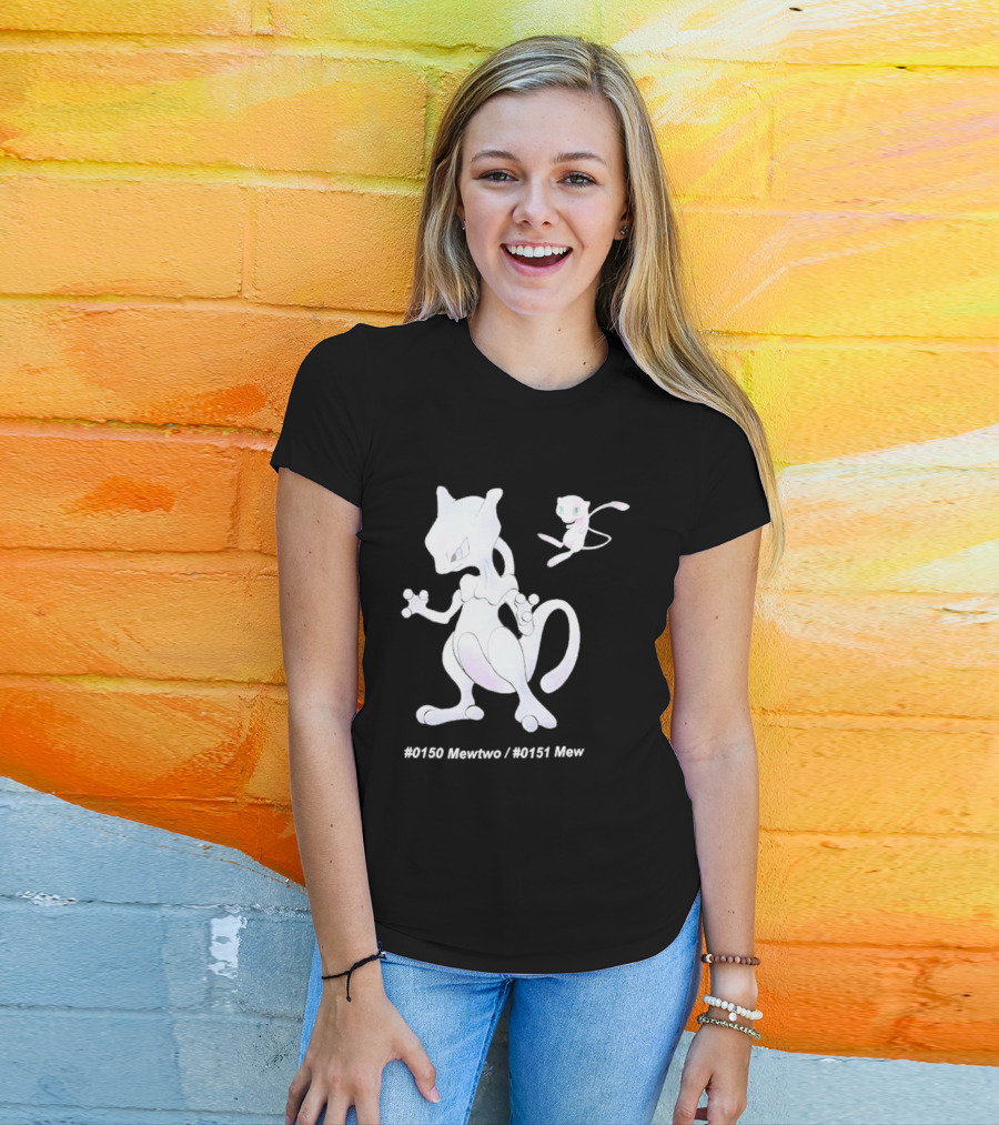 UNIQLO X Pokemon 30th Anniversary Mewtwo Mew #150 #151 T-Shirt
