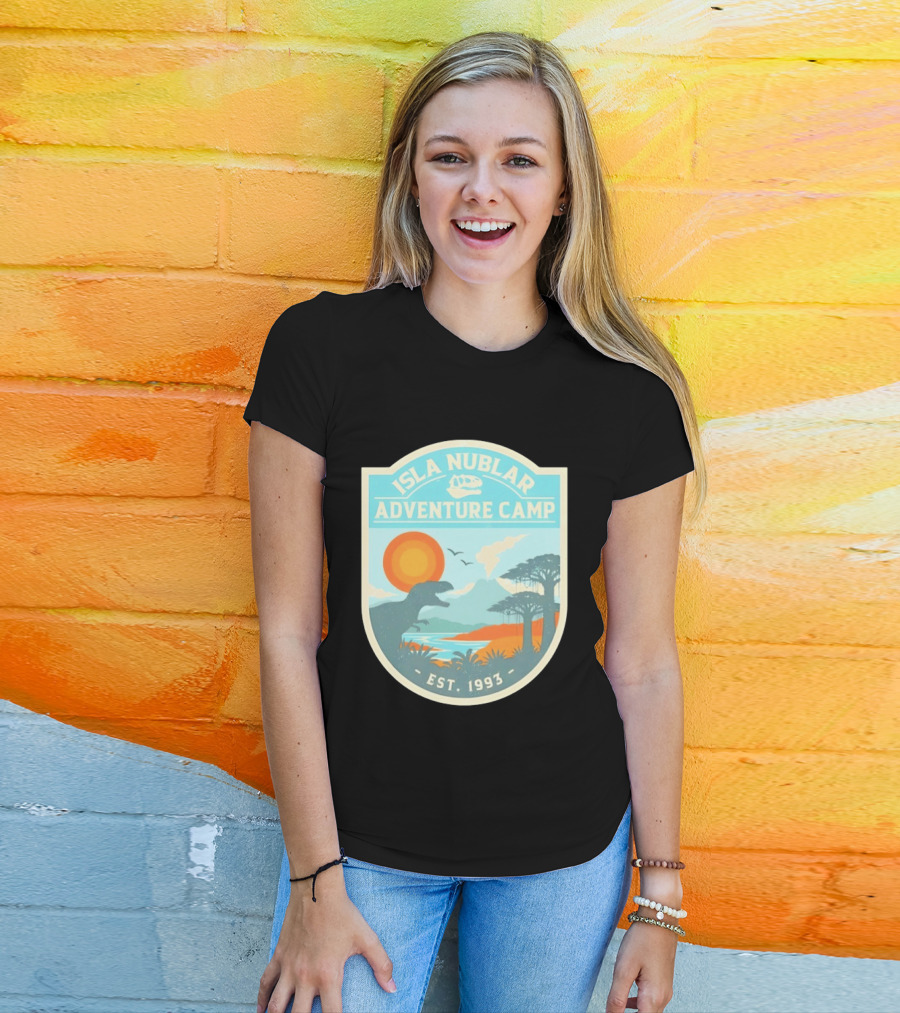 Isla Nublar Adventure Camp Dinosaur Island Est 1993 T-Shirt