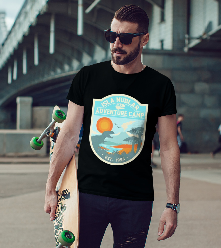 Isla Nublar Adventure Camp Dinosaur Island Est 1993 T-Shirt