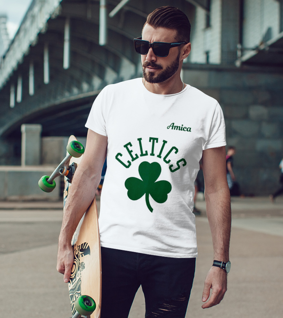 Celtics Amica Shamrock Tatum Back To 0 T-Shirt